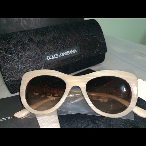 Dolce & Gabbana Rose Cat Eye Sunglasses - Picture 8 of 8
